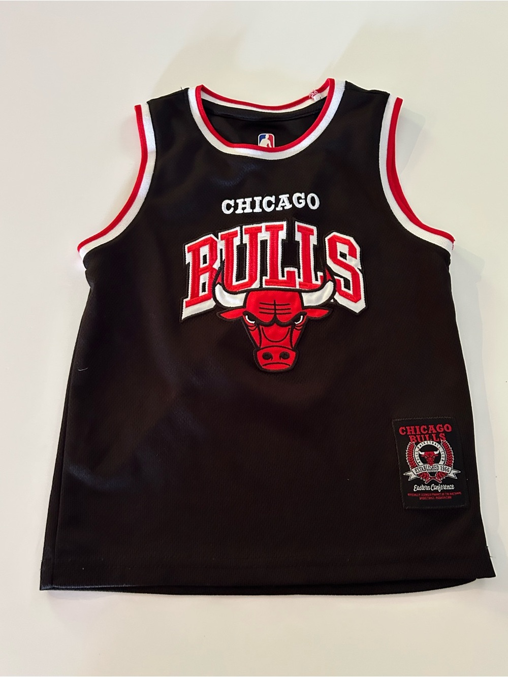 Chicago Bulls Kids' Black & Red Basketball Jersey SZ S (4) Sports Athleticwear
